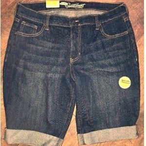 Denim Bermuda Shorts Old Navy Sweetheart NWT 8